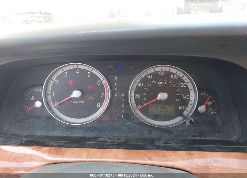 2005 KIA AMANTI VIN: KNALD124955073818