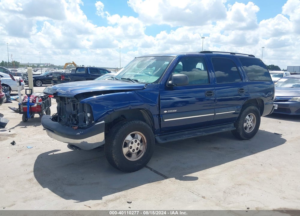 2002 CHEVROLET TAHOE LS VIN: 1GNEC13Z12R222792