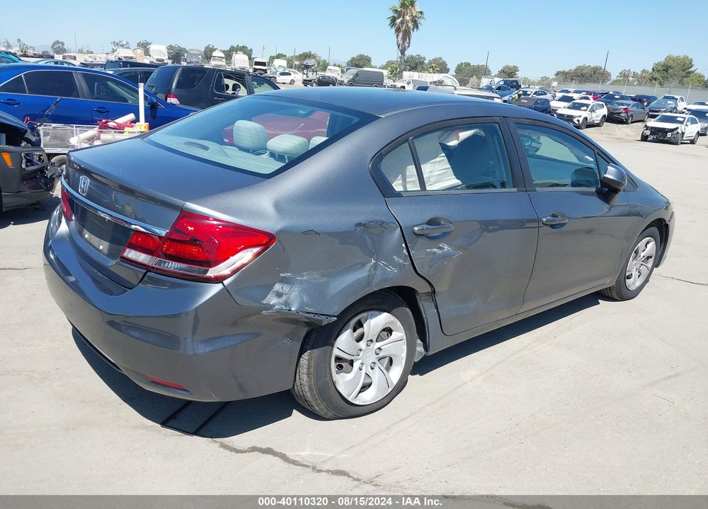 2013 HONDA CIVIC LX VIN: 19XFB2F53DE289178