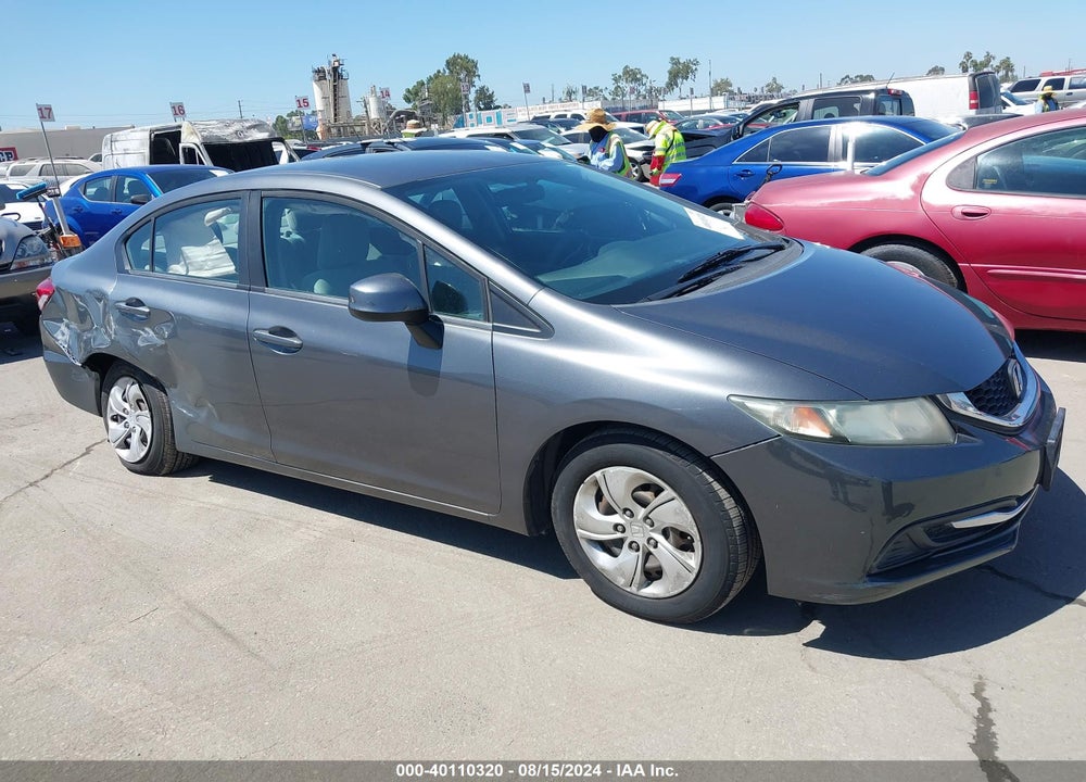 2013 HONDA CIVIC LX VIN: 19XFB2F53DE289178