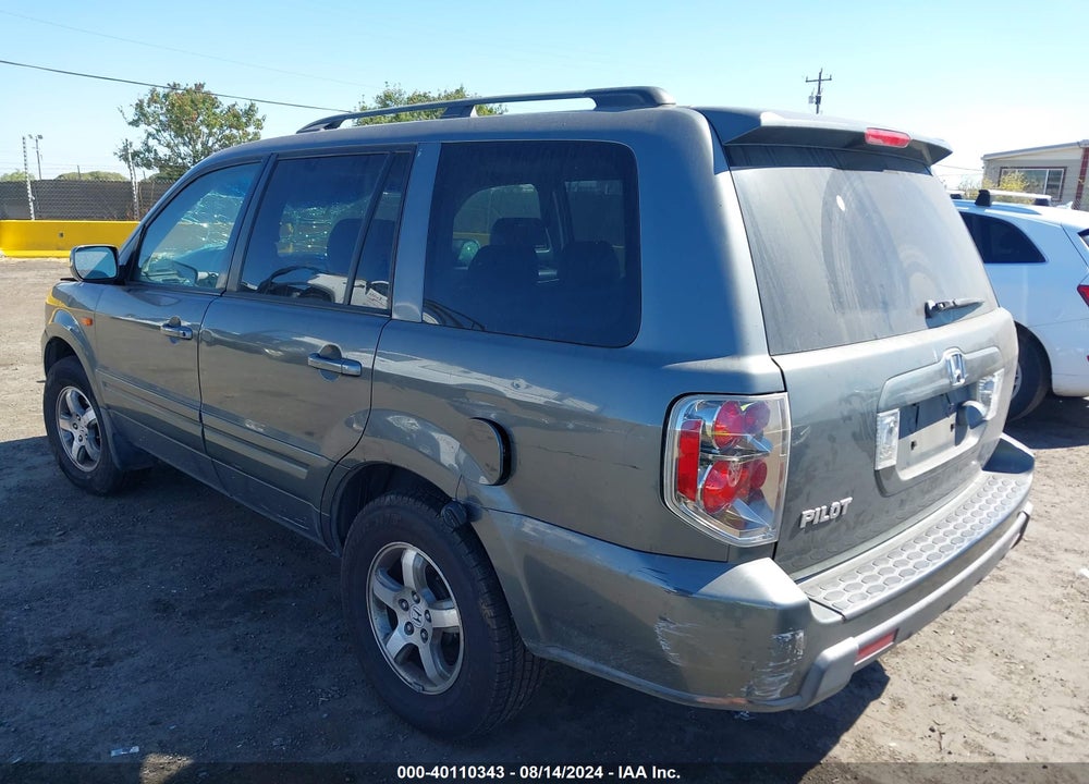 2007 HONDA PILOT EX-L VIN: 5FNYF28757B001946