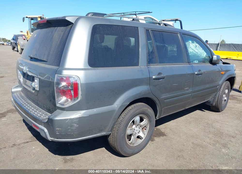 2007 HONDA PILOT EX-L VIN: 5FNYF28757B001946