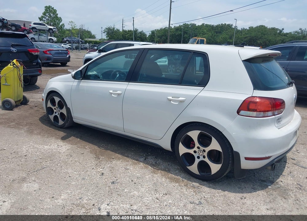 2012 VOLKSWAGEN GTI 4-DOOR VIN: WVWGV7AJ3CW103155