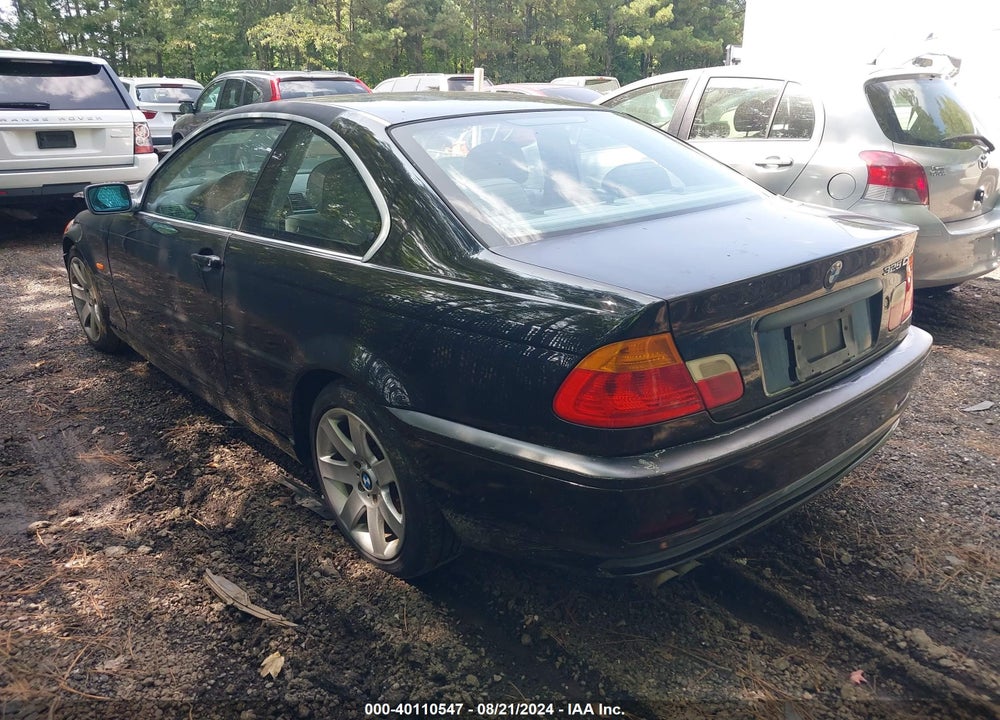 2001 BMW 325CI VIN: WBABN33411JW58512