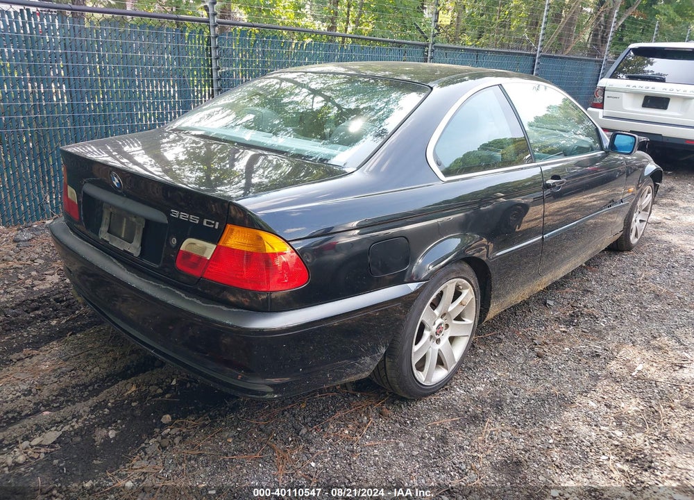 2001 BMW 325CI VIN: WBABN33411JW58512