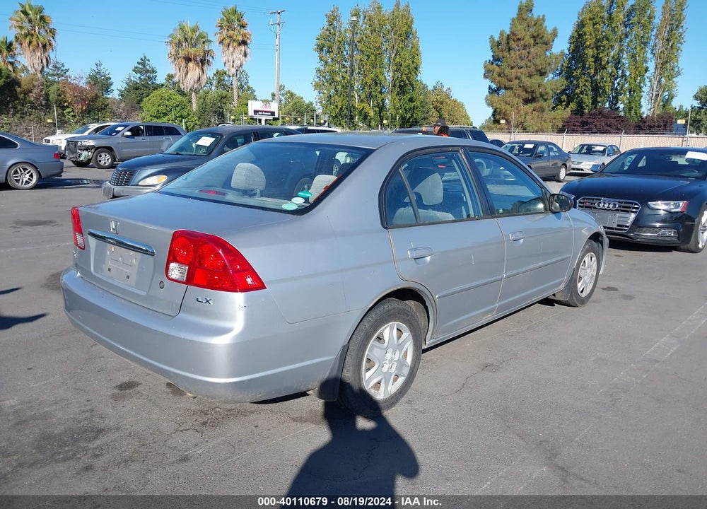 2003 HONDA CIVIC LX VIN: JHMES16523S002705