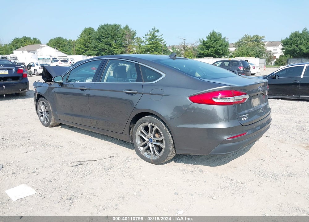 2019 FORD FUSION SEL VIN: 3FA6P0CD4KR142042