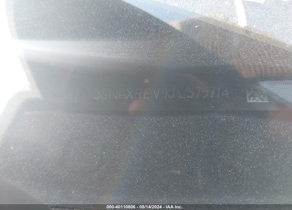 2018 CHEVROLET EQUINOX LS VIN: 3GNAXREV9JL375714