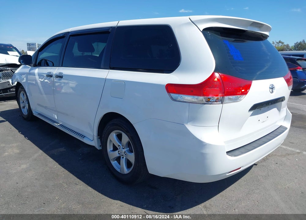 2012 TOYOTA SIENNA VIN: 5TDZK3DC3CS179904