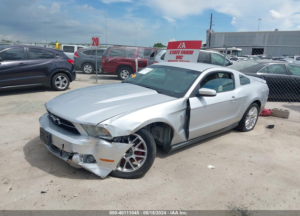 2012 FORD MUSTANG V6 PREMIUM VIN: 1ZVBP8AM5C5218170