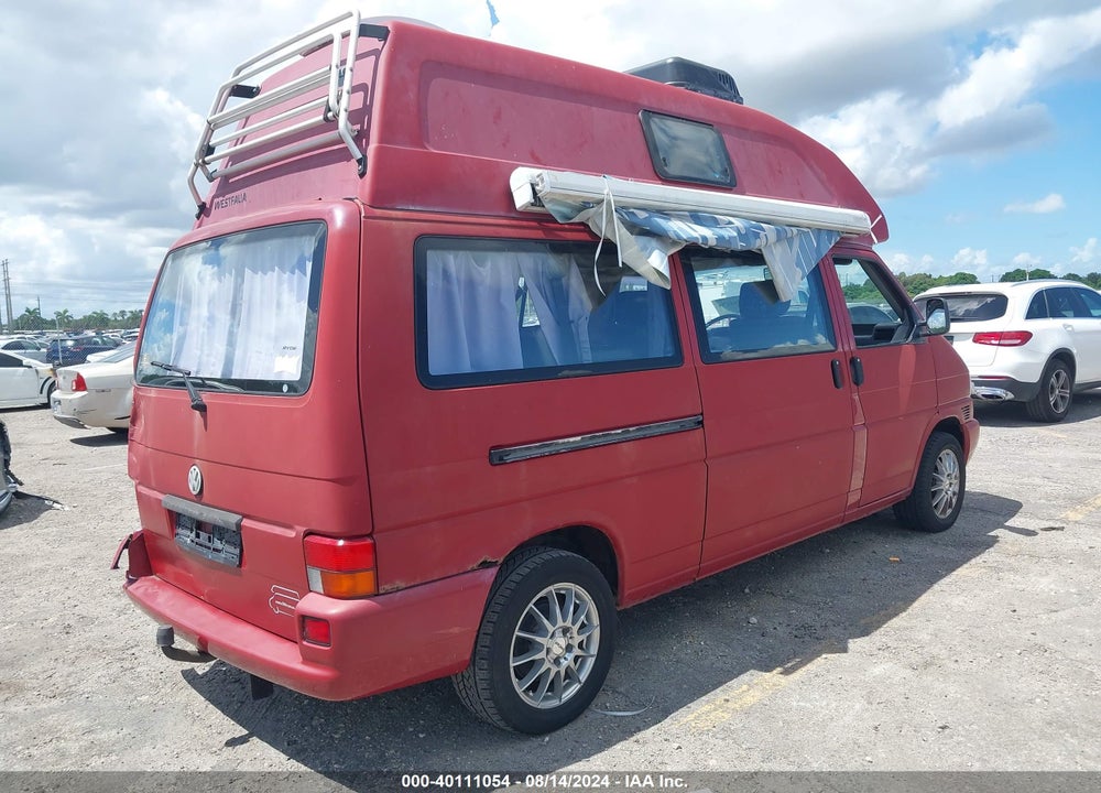 1994 VOLKSWAGEN EUROVAN MV VIN: WV2ZZZ70ZRH102700