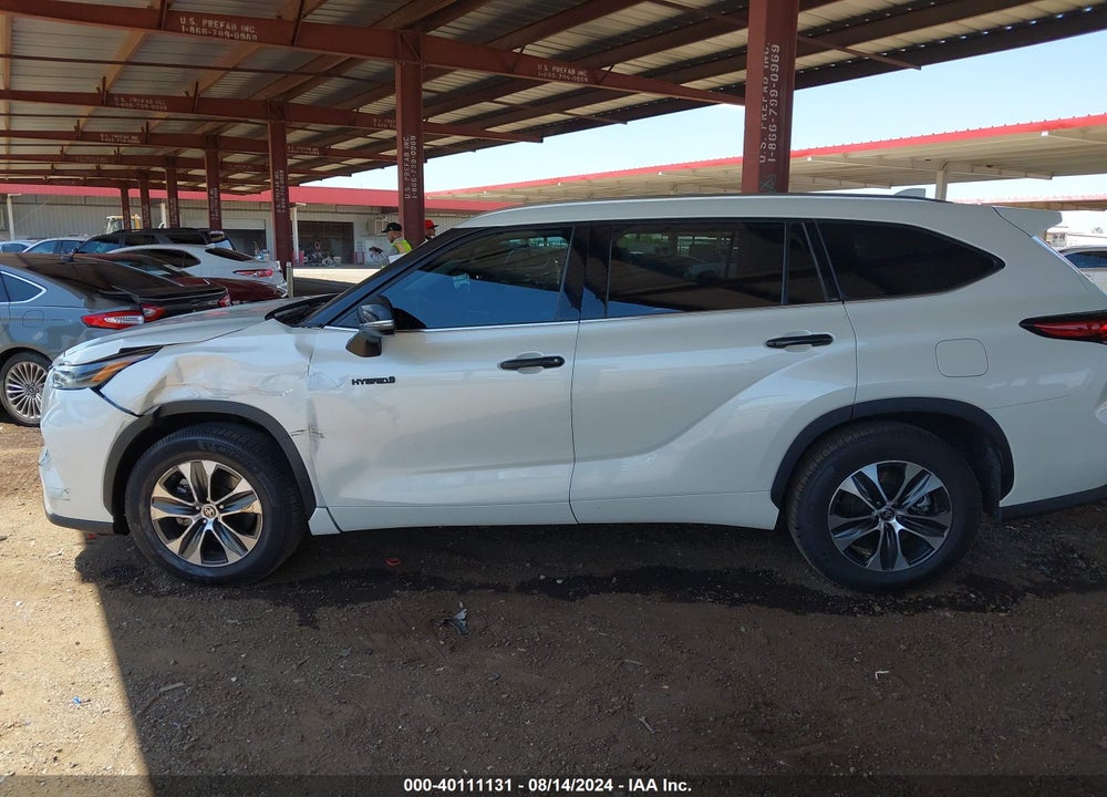 2021 TOYOTA HIGHLANDER HYBRID XLE VIN: 5TDHARAH2MS506375