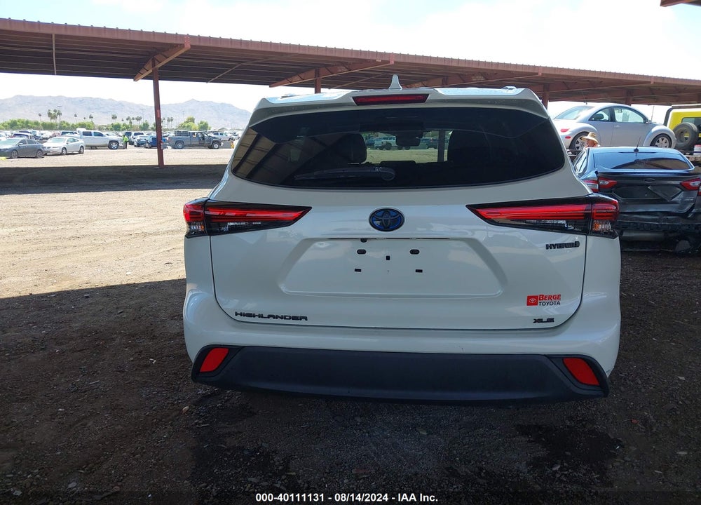 2021 TOYOTA HIGHLANDER HYBRID XLE VIN: 5TDHARAH2MS506375