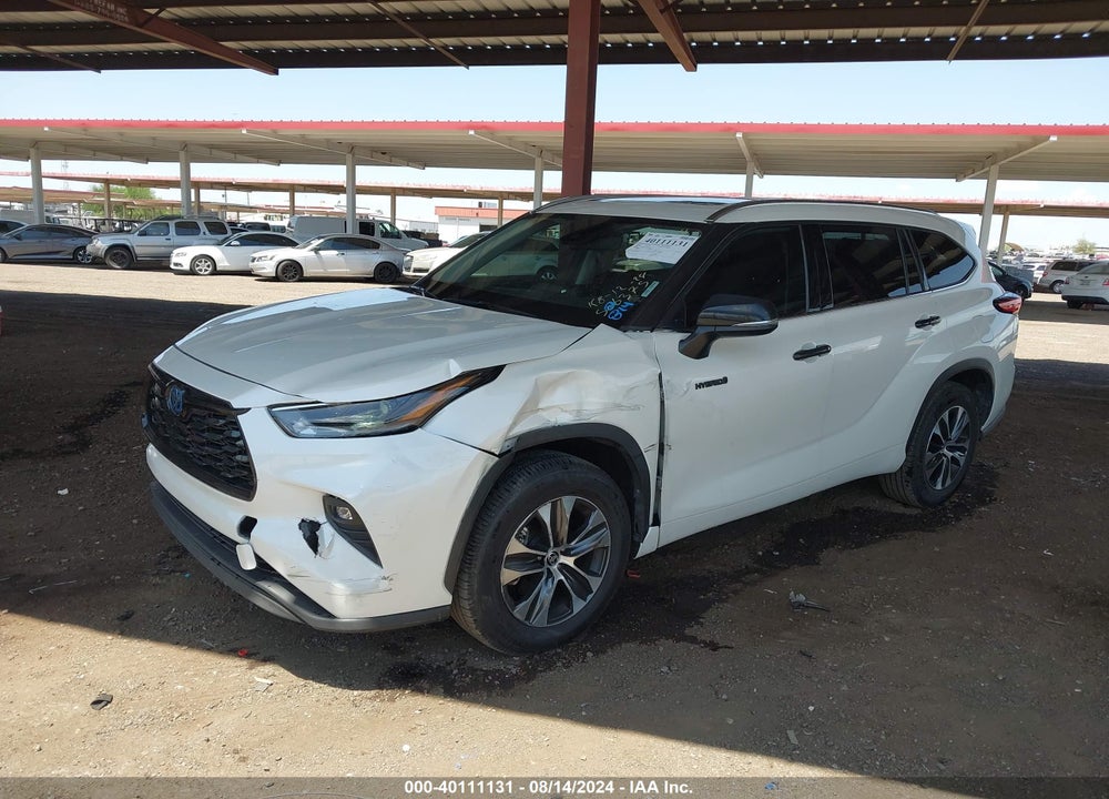 2021 TOYOTA HIGHLANDER HYBRID XLE VIN: 5TDHARAH2MS506375