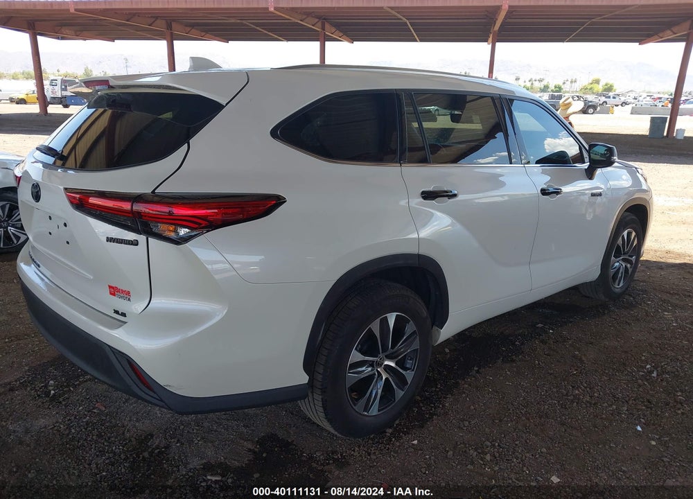 2021 TOYOTA HIGHLANDER HYBRID XLE VIN: 5TDHARAH2MS506375
