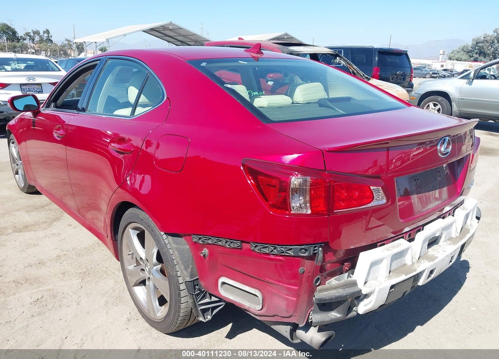 2012 LEXUS IS 250 VIN: JTHBF5C24C5183152