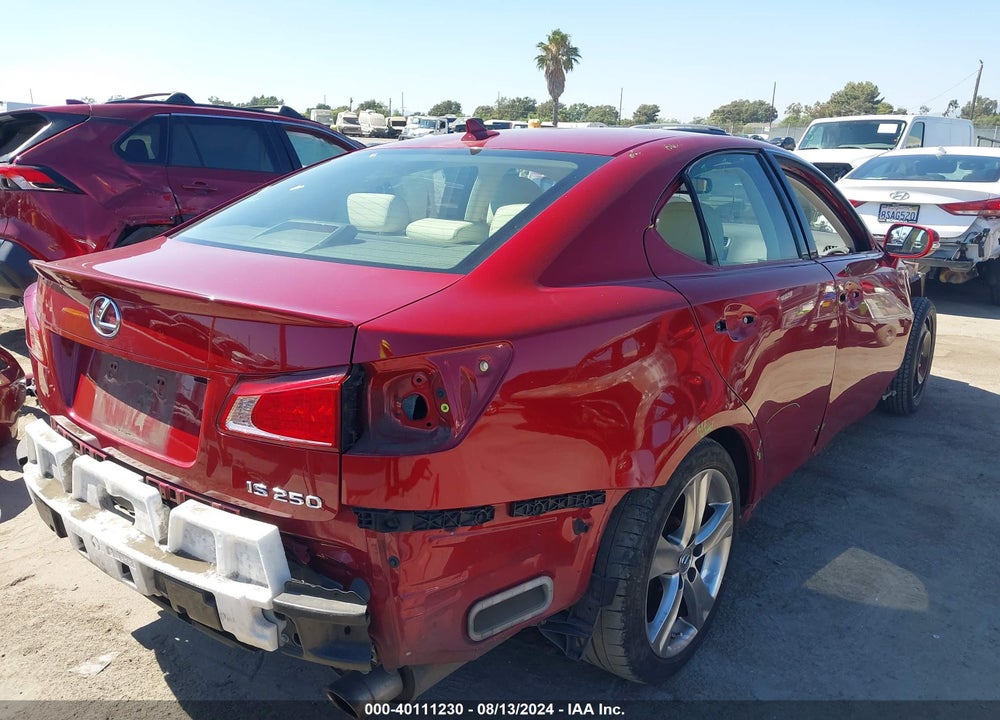 2012 LEXUS IS 250 VIN: JTHBF5C24C5183152