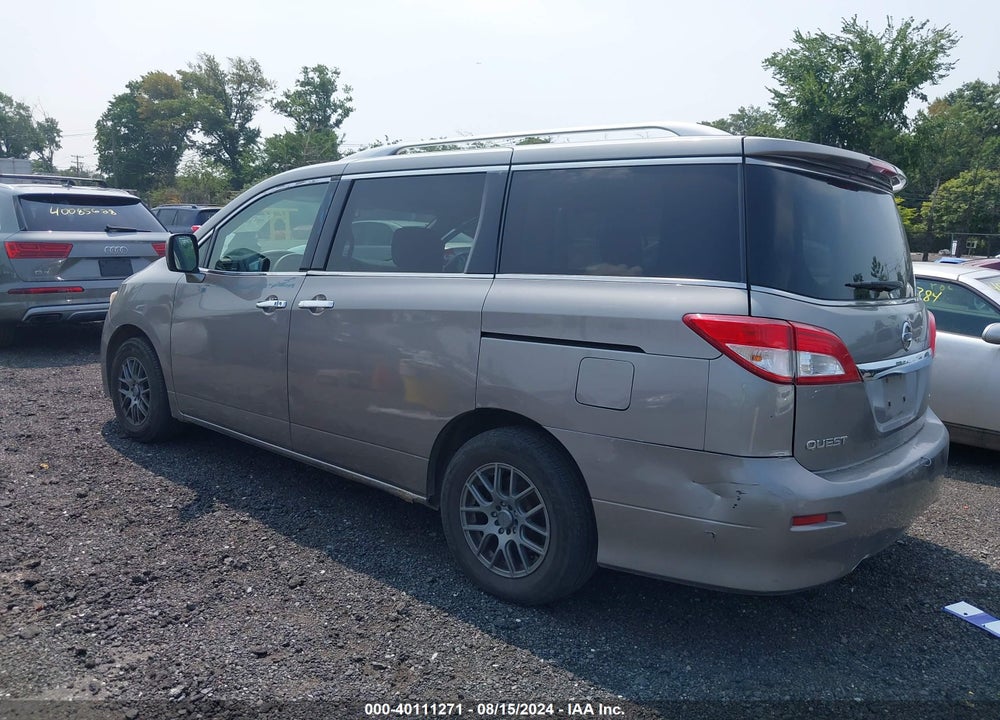 2012 NISSAN QUEST S VIN: JN8AE2KPXC9039727