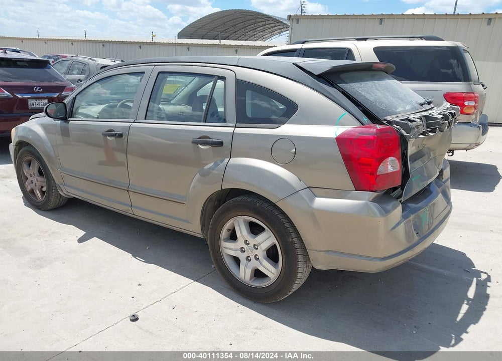2007 DODGE CALIBER SXT VIN: 1B3HB48B67D206325