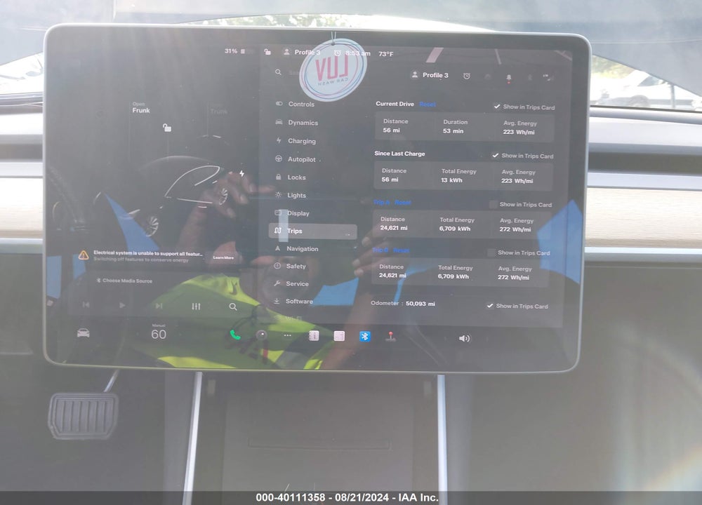 2020 TESLA MODEL 3 STANDARD RANGE PLUS REAR-WHEEL DRIVE/STANDARD RANGE REAR-WHEEL DRIVE VIN: 5YJ3E1EA9LF606649