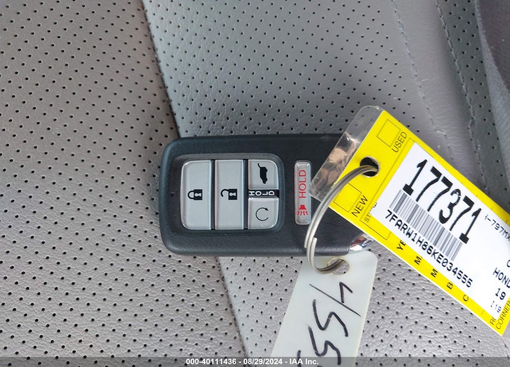 2019 HONDA CR-V EX-L VIN: 7FARW1H86KE034555