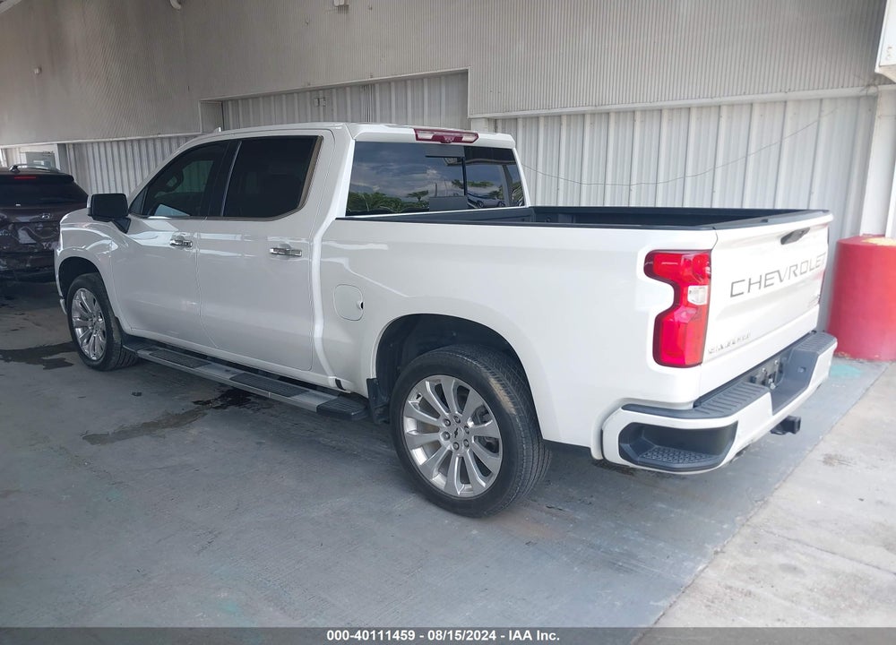 2021 CHEVROLET SILVERADO 1500 4WD SHORT BED HIGH COUNTRY VIN: 3GCUYHELXMG142787
