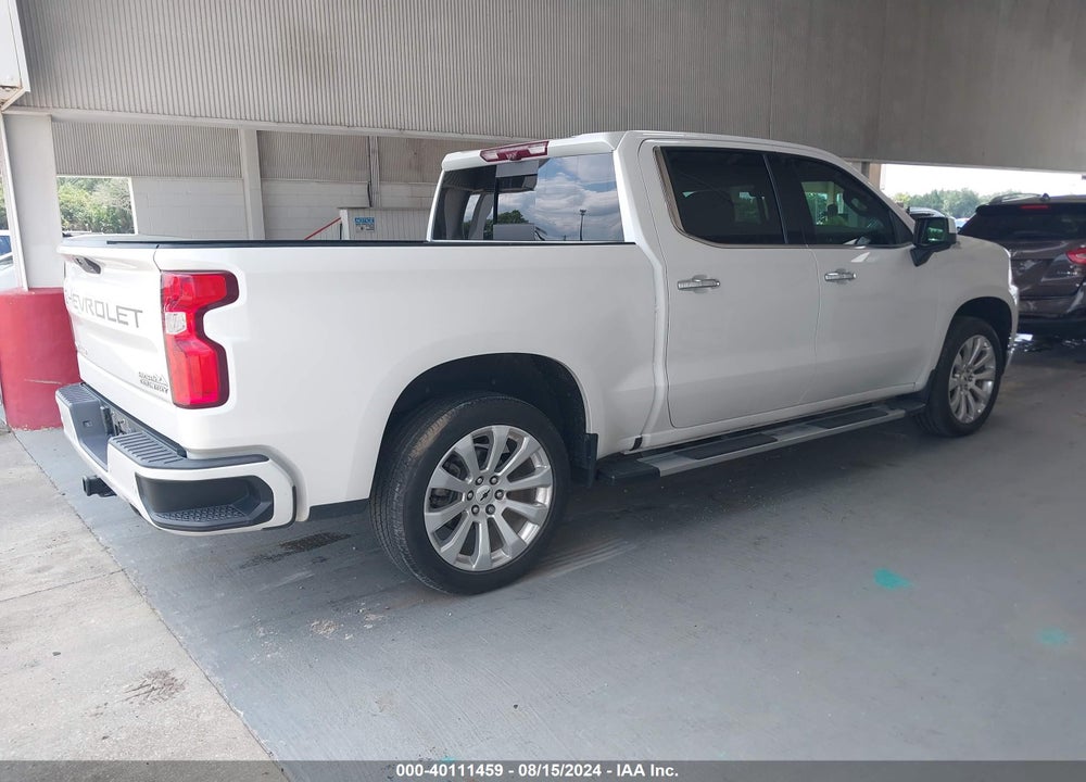 2021 CHEVROLET SILVERADO 1500 4WD SHORT BED HIGH COUNTRY VIN: 3GCUYHELXMG142787