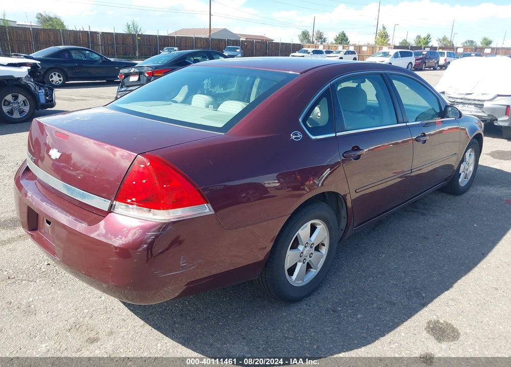 2007 CHEVROLET IMPALA LT VIN: 2G1WT58N079296595