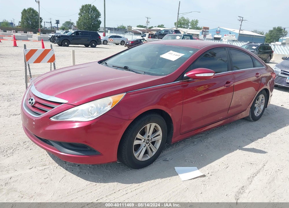 2014 HYUNDAI SONATA GLS VIN: 5NPEB4ACXEH928845