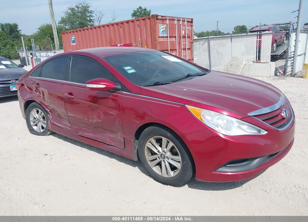 2014 HYUNDAI SONATA GLS VIN: 5NPEB4ACXEH928845