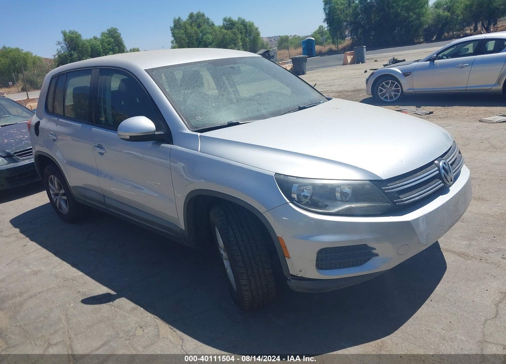 2014 VOLKSWAGEN TIGUAN S VIN: WVGAV3AX5EW502599