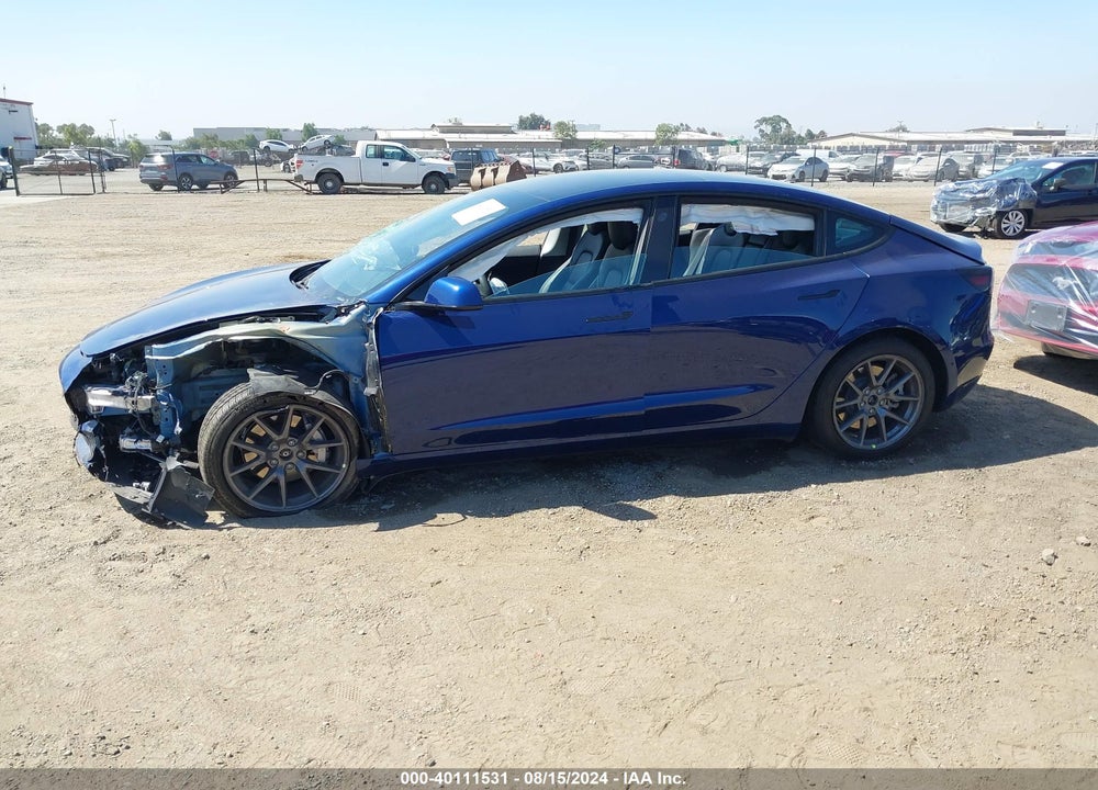 2022 TESLA MODEL 3 LONG RANGE DUAL MOTOR ALL-WHEEL DRIVE VIN: 5YJ3E1EB8NF275512