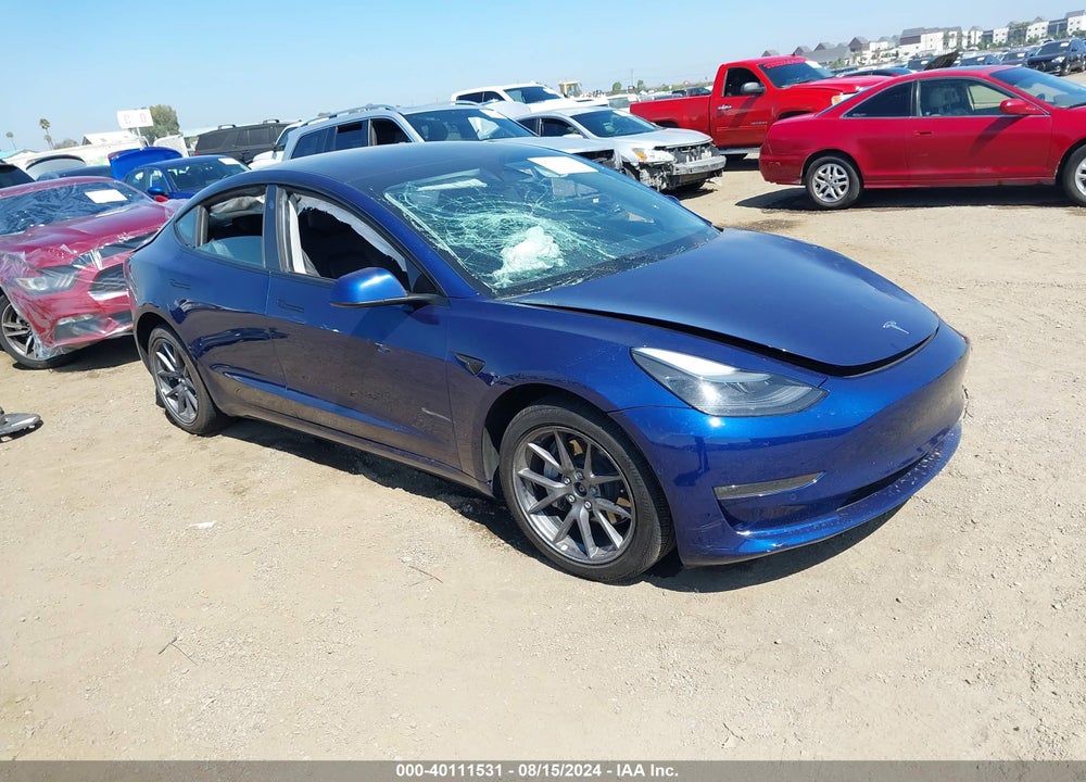 2022 TESLA MODEL 3 LONG RANGE DUAL MOTOR ALL-WHEEL DRIVE VIN: 5YJ3E1EB8NF275512
