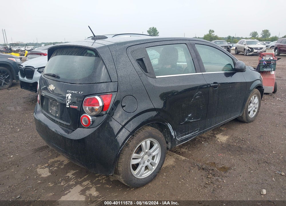 2016 CHEVROLET SONIC LT AUTO VIN: 1G1JC6SB5G4165180