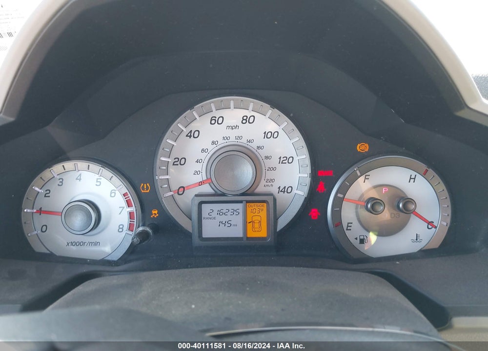 2012 HONDA PILOT EX-L VIN: 5FNYF4H61CB048369