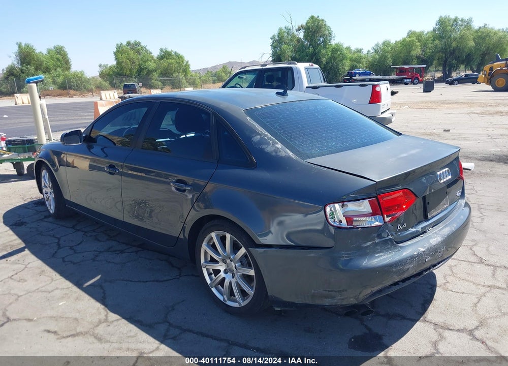2011 AUDI A4 2.0T PREMIUM VIN: WAUBFAFL7BN012633