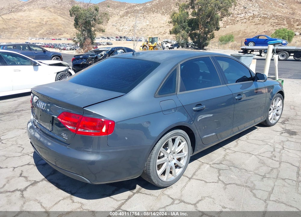 2011 AUDI A4 2.0T PREMIUM VIN: WAUBFAFL7BN012633