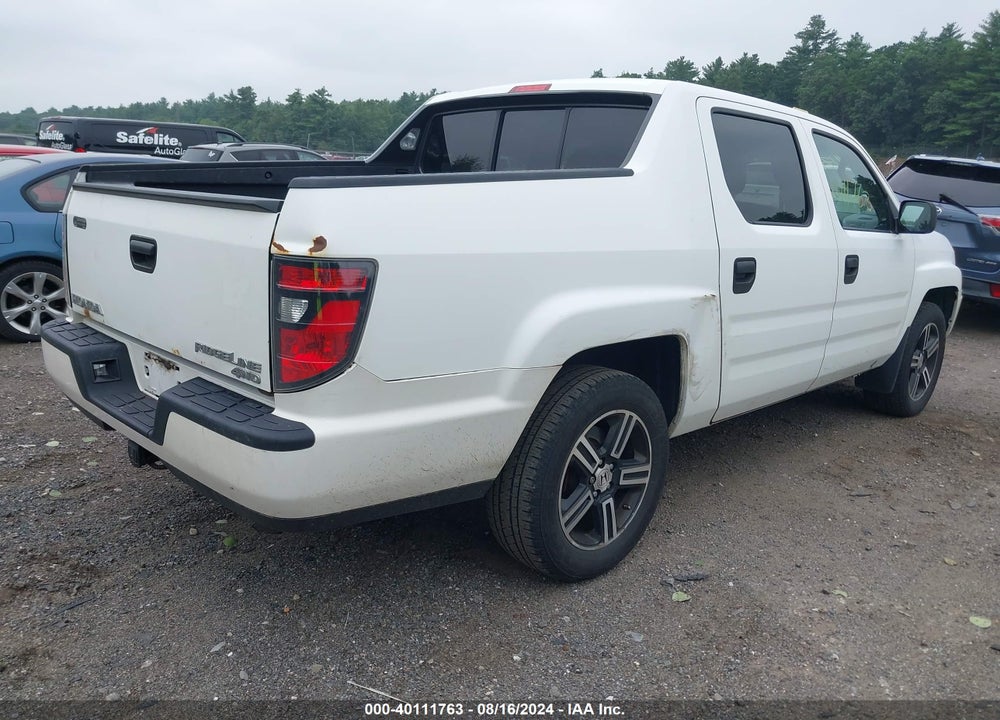 2012 HONDA RIDGELINE SPORT VIN: 5FPYK1F79CB456602