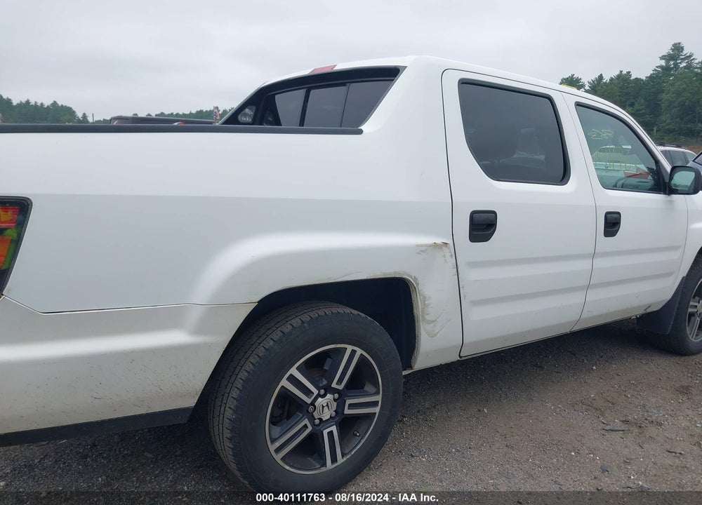 2012 HONDA RIDGELINE SPORT VIN: 5FPYK1F79CB456602