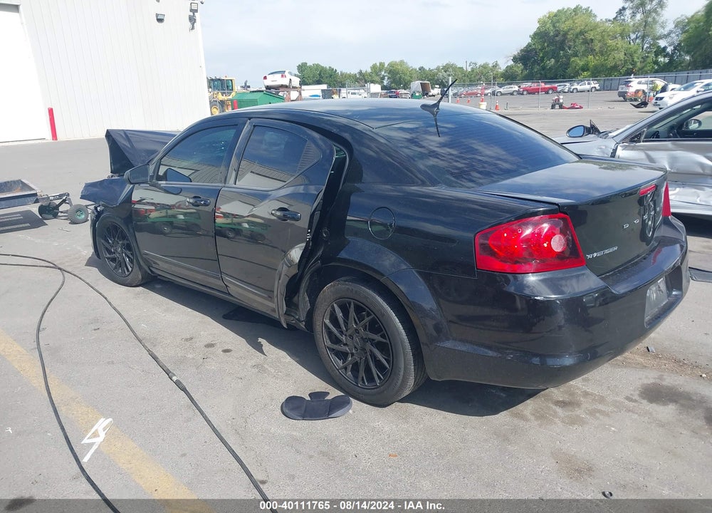 2012 DODGE AVENGER VIN: 1C3CDZAB2CN324178