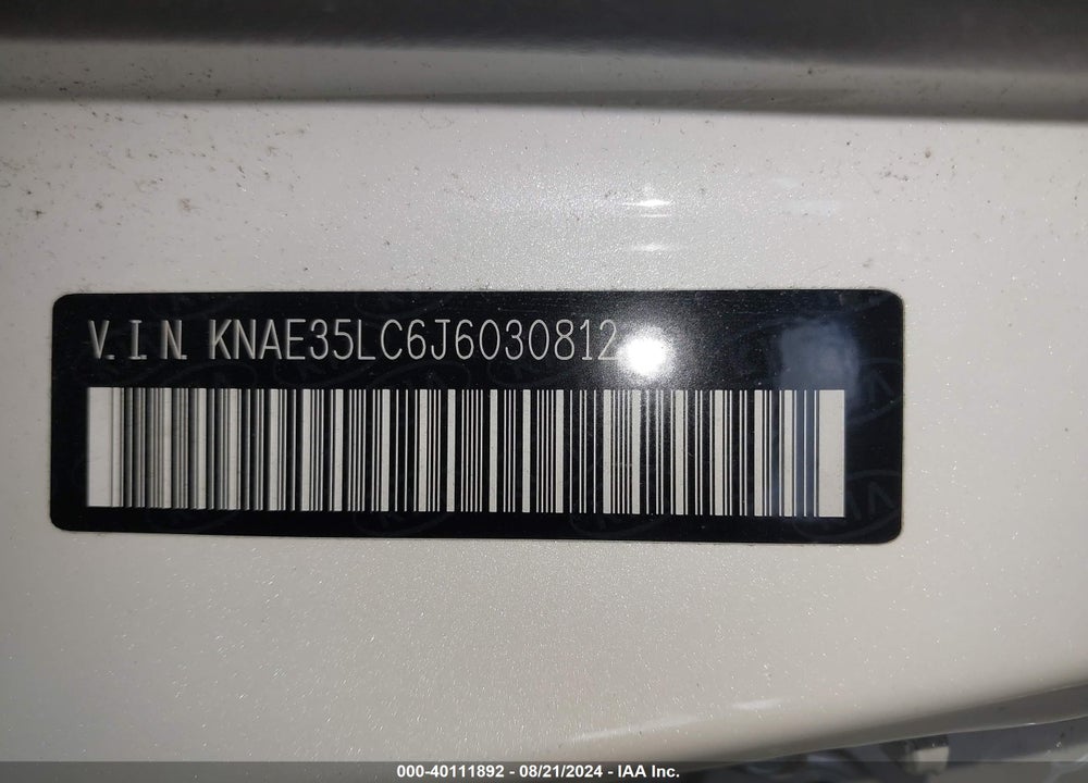2018 KIA STINGER GT VIN: KNAE35LC6J6030812