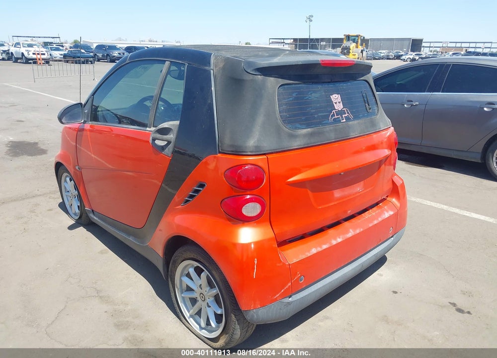 2008 SMART FORTWO PASSION VIN: WMEEK31X68K103406