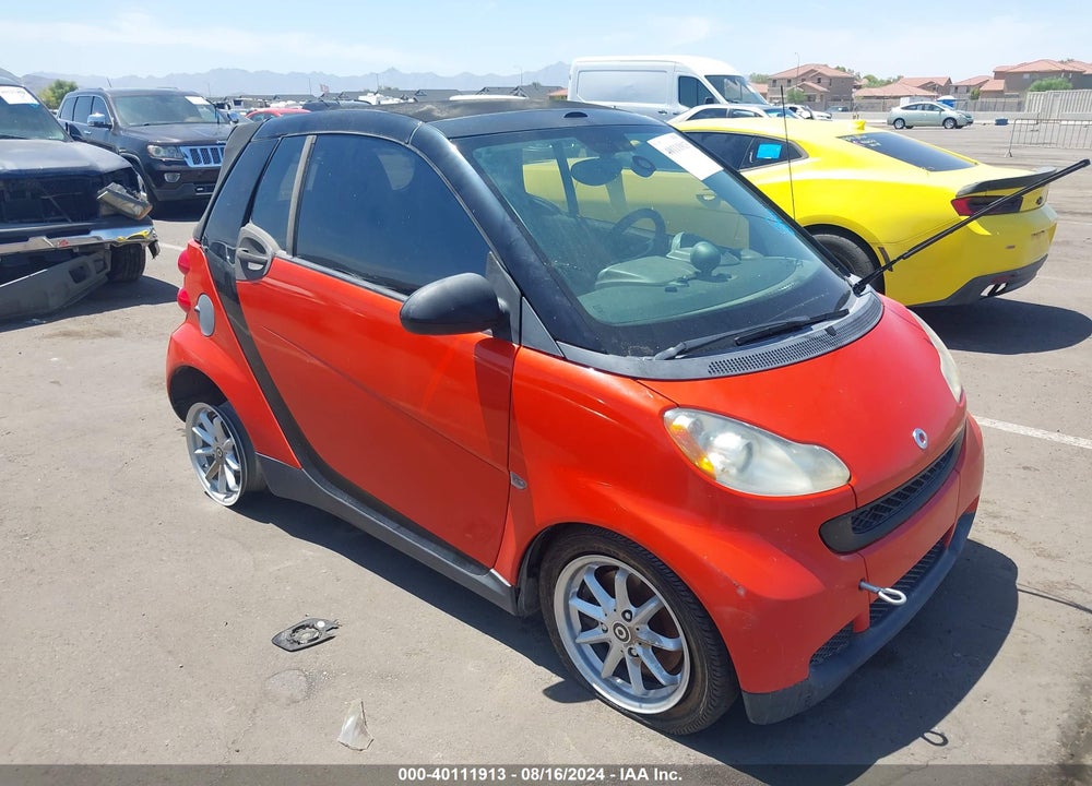 2008 SMART FORTWO PASSION VIN: WMEEK31X68K103406