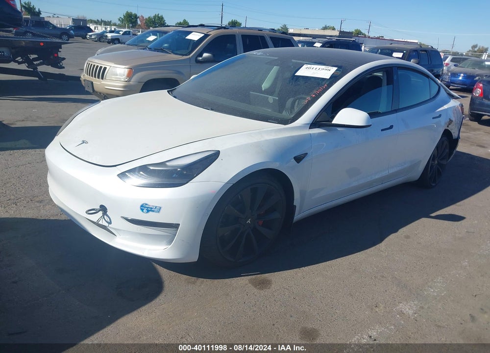 2021 TESLA MODEL 3 PERFORMANCE DUAL MOTOR ALL-WHEEL DRIVE VIN: 5YJ3E1EC3MF078304