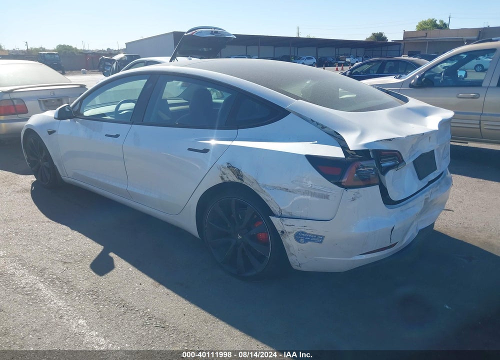 2021 TESLA MODEL 3 PERFORMANCE DUAL MOTOR ALL-WHEEL DRIVE VIN: 5YJ3E1EC3MF078304
