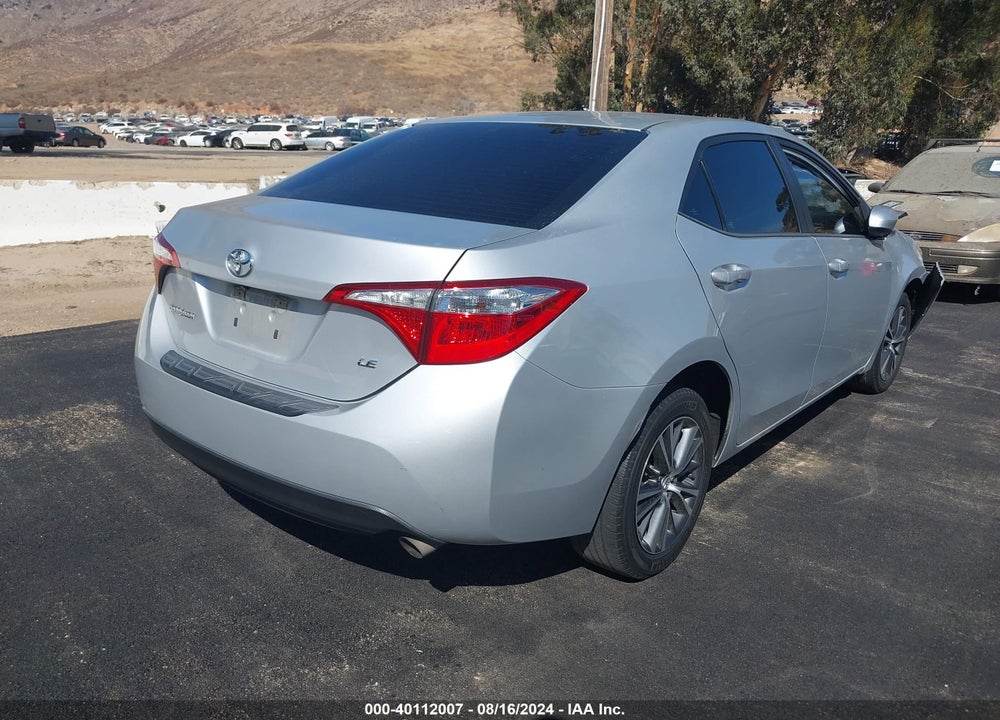 2016 TOYOTA COROLLA LE PLUS VIN: 5YFBURHE5GP522401