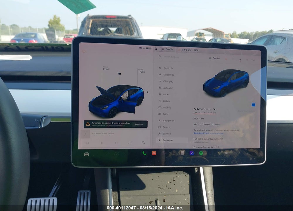 2020 TESLA MODEL Y LONG RANGE DUAL MOTOR ALL-WHEEL DRIVE/PERFORMANCE DUAL MOTOR ALL-WHEEL DRIVE VIN: 5YJYGDEF9LF034866