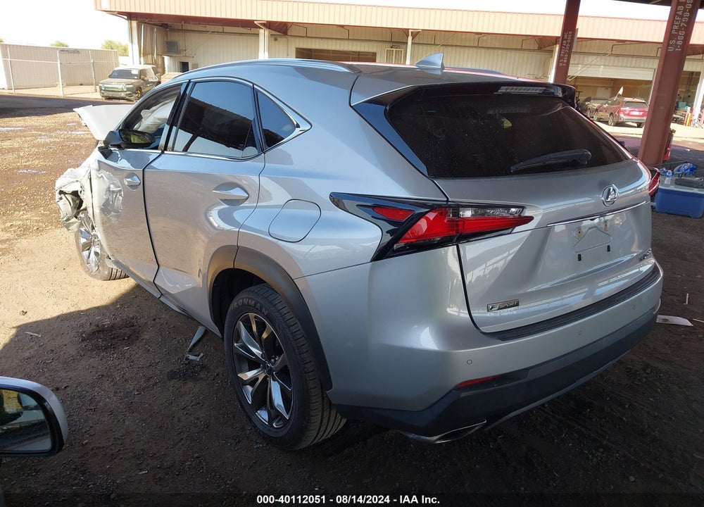 2015 LEXUS NX 200T F SPORT VIN: JTJYARBZ0F2003720