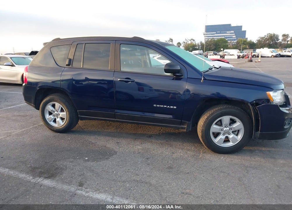 2013 JEEP COMPASS SPORT VIN: 1C4NJCBA6DD237617