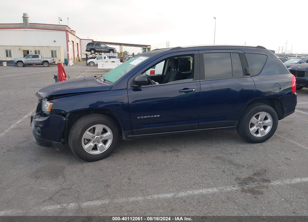 2013 JEEP COMPASS SPORT VIN: 1C4NJCBA6DD237617